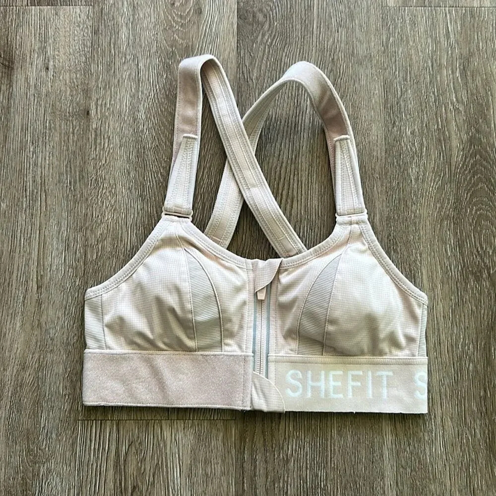 SheFit Ultimate‎ Sports Bra Sandstorm Size XS High Impact Adjustable